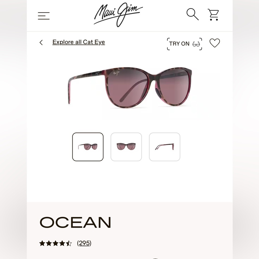 Maui Jim Ocean Sunglasses - Tortoise with blue